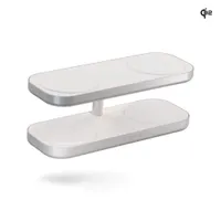 Zens Aluminium Series Quattro Wireless Charger Pro 4 mit Netzteil 65W Qi2 weiß
