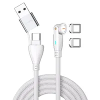 4smarts USB-C/A 540° Magnetkabel GravityCord 100W 1,8m weiß