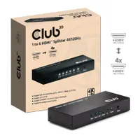Club 3D HDMI 4 auf 1 Umschalter 4K120Hz Umschalter schwarz