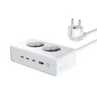 4smarts Desk Charger GaN 65W mit AC-Steckdosen, weiß