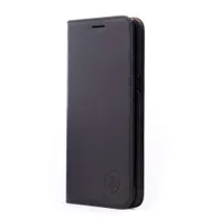 JT Berlin Echtleder BookCase Tegel Apple iPhone 17e/16e schwarz