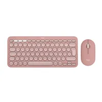 Logitech Pebble 2 Combo Rosa - Schlanke Multi-Device Bluetooth®-Tastatur und -Maus mit anpassbaren Tasten
