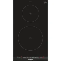 Siemens EH375FBB1E iQ100 Domino-Induktionskochfeld 30 cm Schwarz, Mit Rahmen aufliegend