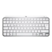 Logitech MX Keys Mini Pale Grey - Kabellose Kompakte Performance Tastatur, Unterstützt Logi Options+