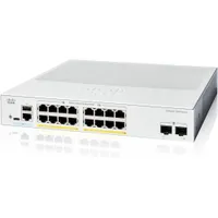 Cisco Catalyst 1200-16P-2G Rackmount Gigabit Managed Switch, 16x RJ-45, 2x SFP, 120W PoE+