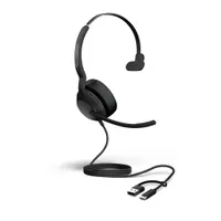 Jabra Evolve2 50 UC Mono kabelgebunden Headset schwarz USB-A/C