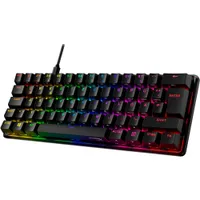 HyperX Alloy Origins 60 Schwarz - Mechanische Gaming Tastatur, HX Red Switches, Linear, USB-C/ USB-A Kabel