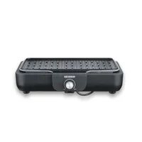Severin PG 8556 Tischgrill mit Grillplatte 2300W schwarz