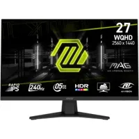 MSI MAG 274QFDE X24 27 Zoll QHD Rapid IPS Gaming Monitor 240 Hz 16:9 DP/HDMI