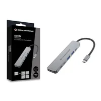 Conceptronic DONN33G 6-in-1 USB 3.2 Gen 1 Dockingstation, HDMI, USB-A 3.0 x 2