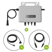 EcoFlow Stream Micro Wechselrichter + 3m Solarkabel Verlängerung + 5m Stromkabel (0% MwSt. gem. § 12 Abs. 3 UStG)