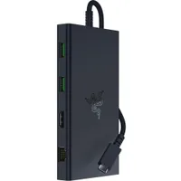 RAZER USB-C Dock 4K Schwarz | 2x USB-C, 4x USB-A, Ethernet, HDMI, 3,5mm Klinke