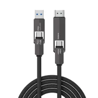 4smarts USB4 HDMI Kabel ComboCord 240W 1.5m, schwarz