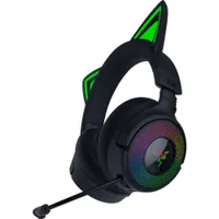 Razer Kraken Kitty V3 Pro Schwarz - Kabelloses RGB-Kitty-Headset für Gaming