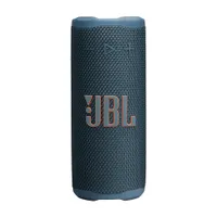 JBL Grip tragbarer Bluetooth-Lautsprecher blau IP68 Auracast Ambient Light