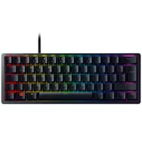 Razer Huntsman Mini Schwarz 60% Gaming-Tastatur, Optische Red-Switches (Linear/Leise), USB-C, 1000 Hz Abtastrate