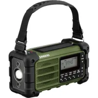 Sangean MMR-99 AM/FM Portables Notfall-Radio Waldgrün