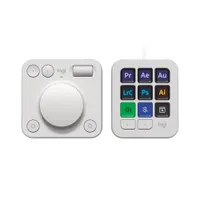 Logitech MX Creative Console Pale Grey - MX Creative Dialpad, MX Creative Keypad, USB-C, Unterstützt Logi Options+