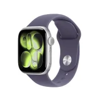 Apple Watch Series 11 GPS + Cellular 42mm Silver Aluminium Gehäuse mit Sport Band (purple fog) - M/L