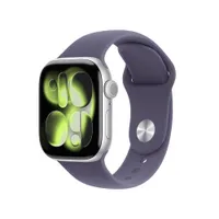 Apple Watch Series 11 GPS 42mm Silver Aluminium Gehäuse mit Sport Band (purple fog) - M/L