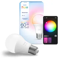 Philips Hue Essential smarte E27 LED Lampe, Weiß und Farbig,  8W, 2200K-6500K, dimmbar, 3er Pack