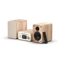 Pure Classic Stereo Mini Stereoanlage DAB+/FM, Bluetooth, CD, USB weiß/Eiche