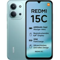 Xiaomi Redmi 15C 4GB/128GB Dual-SIM Smartphone mint green