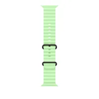 Apple 49mm Neongrün Ocean Band - Schwarzes Titanium Finish
