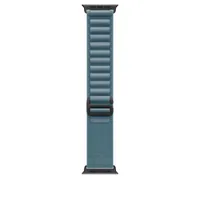 Apple 49 mm Alpine Loop Hellblau - Large - Titan Schwarz