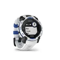Garmin Instinct® 3 Solar 45mm Schwarz/Steinweiß mit Silikon-Wechselarmband 22 mm Steinweiß