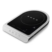 Smeg Portables Tisch-Induktionskochfeld Collezione Aesthetic Schwarz Matt
