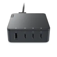 Lenovo Go Multiport-Ladegerät 130W, USB-C Stromversorgung, 3x USB-C, 1x USB-A