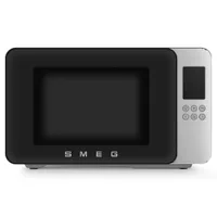 SMEG MOC01BLMEU Kombi-Tisch-Mikrowelle + Grill Schwarz-Matt-Aluminium 900 W