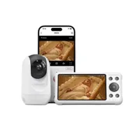 Momcozy Video-Babyphone BM04 12,7cm (5 Zoll) mit Akku, WiFi 1080P HD-Kamera