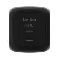 Belkin Dual USB-C Ladegerät Power Delivery und PPS (67 W) schwarz