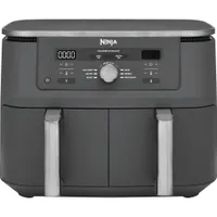 Ninja DZ400EU FlexDrawer MAX 6-in-1 Dual Zone Heißluftfritteuse 9,5 L Grau