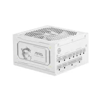 MSI MAG A1000GL PCIE5  WHITE 1000 Watt ATX 3.1 PCIe 5.1 80+ Gold Netzteil 135mm Lüfter