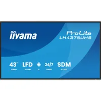iiyama ProLite LH4375UHS-B2AG 108cm (42,5") 4K UHD Signage Monitor DP/HDMI/RJ45