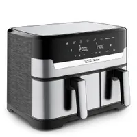 Tefal EY90JD Jamie Oliver by Tefal Dual Drawer Heißluftfritteuse, 8,3 l/2,2 kg Schubladen