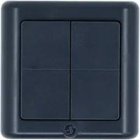 Shelly Blu Wall Switch 4 ZB DK Wandtaster 4-fach Bluetooth Zigbee 16 Aktionen Grau
