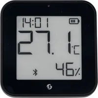 Shelly Blu ZB H&T Display Black Temperatur- & Feuchtigkeitssensor Bluetooth Zigbee Schwarz