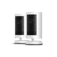 RING Outdoor Cam Plus - Battery - 2-Pack  weiß EU WLAN-Außenkamera mit Akku