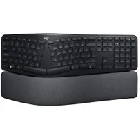 Logitech Ergo K860 Tastatur Schwarz, kabellos, Bluetooth, ergonomisch, US-International Layout, Unterstützt Logi Options+