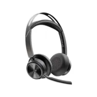 Poly Voyager Focus 2 MS Schwarz Kabelloses Bluetooth-Headset, USB-C/A, BT700 USB-C Dongle, ANC, Microsoft Teams zertifiziert