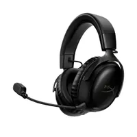 HyperX Cloud III Wireless Schwarz Gaming-Headset, kabellos, 2.4 Ghz Empfänger, passend für PC, PlayStation & Nindento Switch