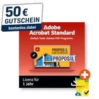 Adobe Acrobat Standard | Download & Key | inkl. 50€ Gutschein | inkl. Norton