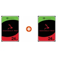 Seagate 2er Set IronWolf Pro NAS HDD ST24000NT002 48 TB - 2x 24 TB 3,5 Zoll SATA 6 Gbit/s CMR
