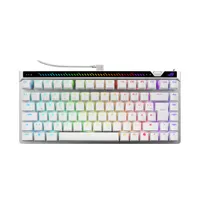 ASUS ROG Falchion Ace 75 HE Weiß – Kabelgebundene Gaming-Tastatur, 75% Tastatur-Layout, Hot-Swap-fähig, Rapid Trigger, 8000 Hz Abtastrate