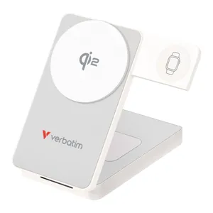 Verbatim 32296 Charge 'n' Go Qi2 Powerbank weiß