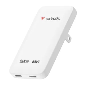 Verbatim 30281 Essentials Slim GaN-Ladegerät 65W weiß